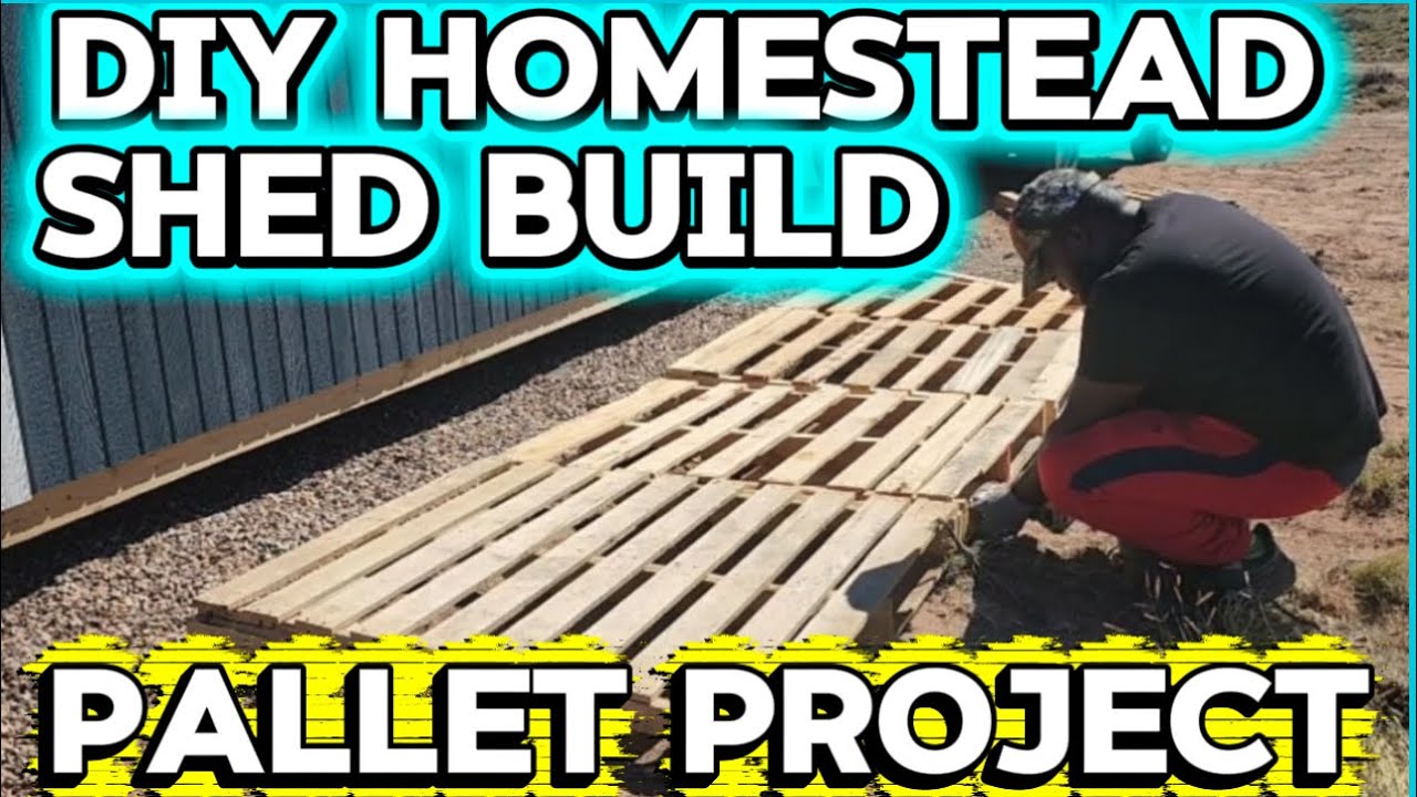 DIY Pallet Wood Shed Build | Camp Overflow Homestead Step-by-Step Shed Project
