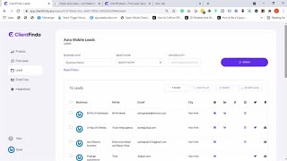 ClientFinda Review Demo - Small Business Lead Generation Software App screenshot 2