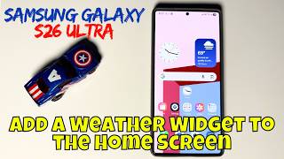 Comment ajouter un widget météo à l'écran d'accueil du Samsung Galaxy S26 Ultra screenshot 4