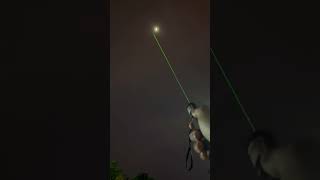 Laser on moon 🌙 #youtubeshorts #laser #laserprojector #vrial #flashlight