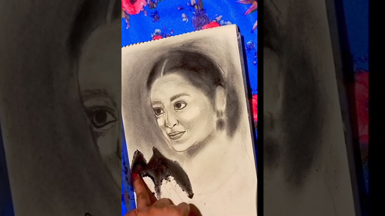 পেন্সিল স্কেচ করার সহজ উপায়।। pencil sketch.. 