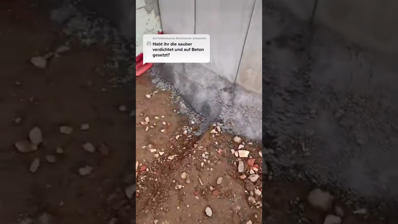 Baufortschritt der Einfahrt und des Vorgartens an unserem Haus 