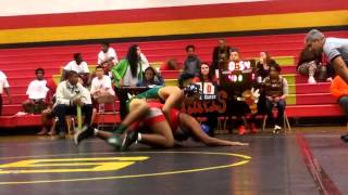 Wrestling 160 Keon Muckelvene West Forsyth HS vs Alexis Lopez Parkland HS 2015 16 (2)