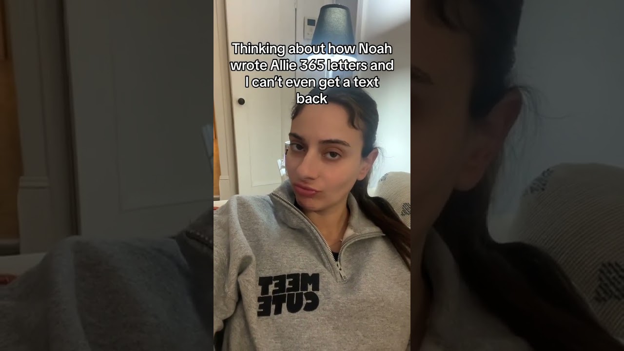 Noah from The Notebook wrote Allie 365 letters and I can’t even get a text back?