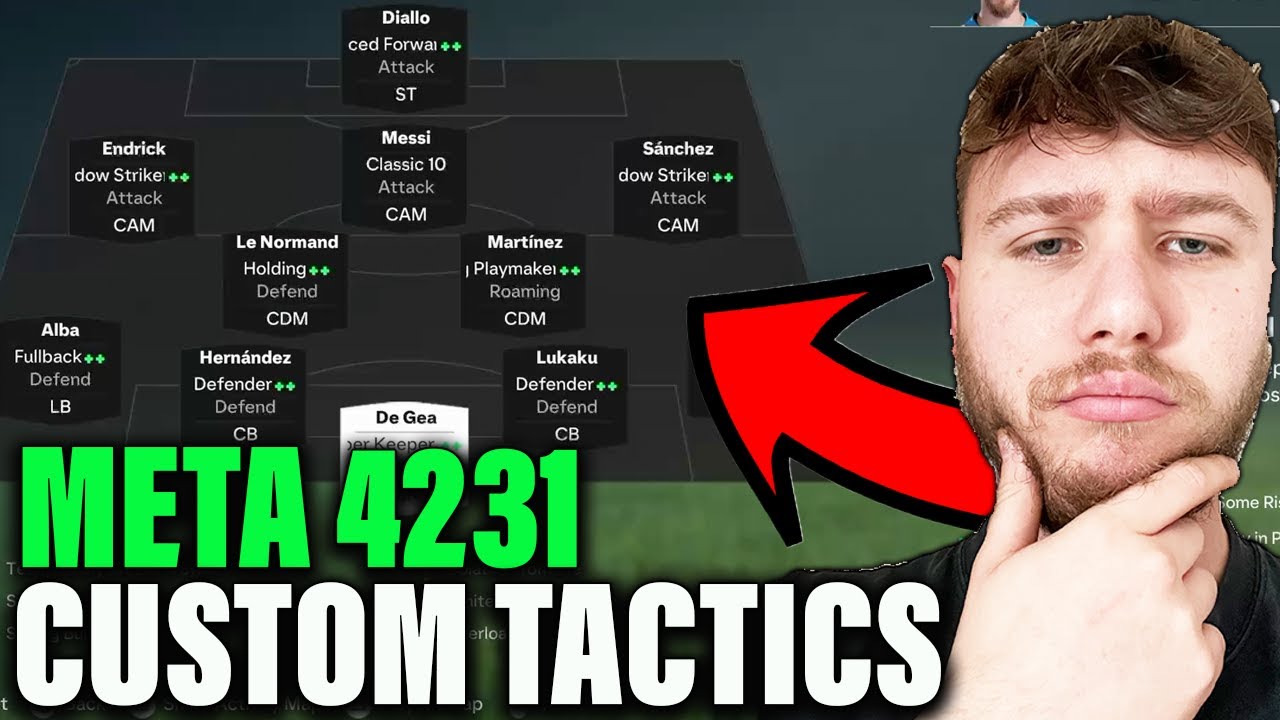 Best 4231 META Formation and Custom Tactics in FC 25! 🔥 Is It Meta?