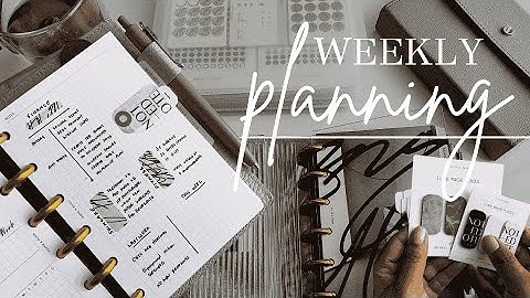 Weekly Plan With Me Video With Sticker Usage Details and More