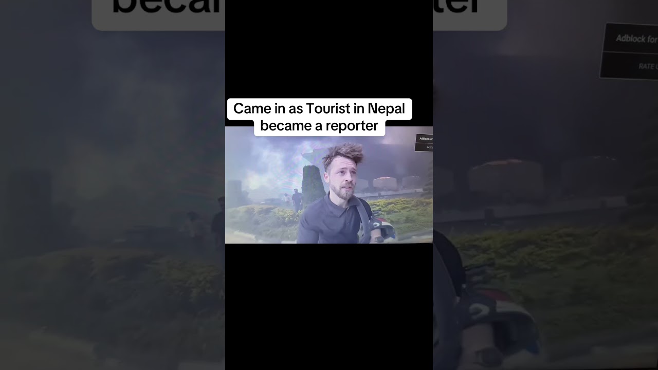 Viral tourist video in Nepal , struck in protest