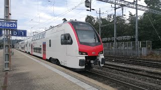 Neue und alte SBB Kiss am Bahnhof Bülach