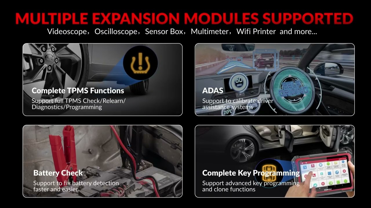 LAUNCH X431 PRO ELITE 8 inch Car Diagnostic Tools Auto OBD O