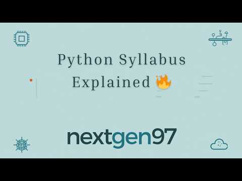 Python Syllabus Explained 🔥 | Complete Python Course Topics for Beginners & Students 🚀@NextGen97