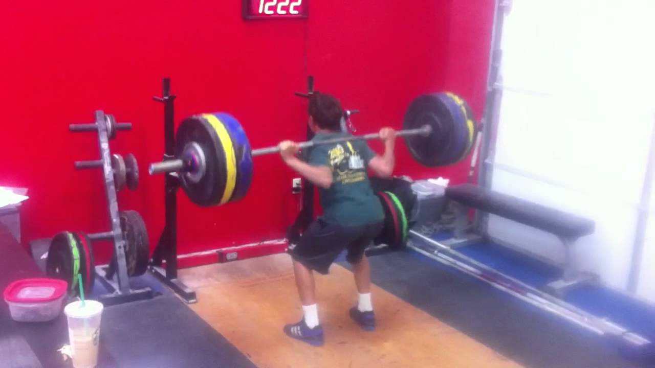 12 year old squats 2x body weight for 5 YouTube