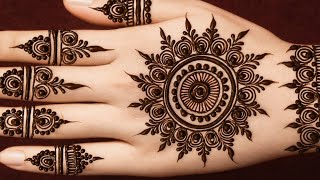 Oops ऊप्स दिलचस्प back side mehndi design simple ll stylish floral mehndi designs ll for Arabic