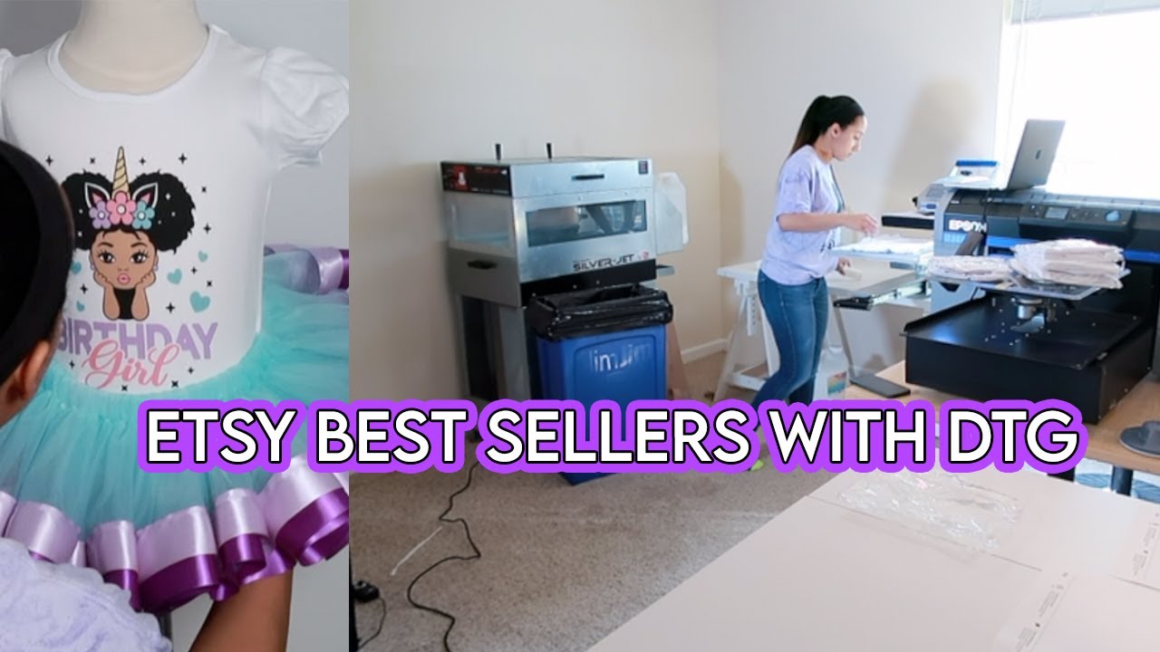 MY BEST SELLING ETSY PRODUCTS | EPSON F2100 DTG PRINTER