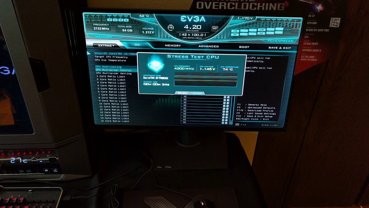 EVGA Showcases New BIOS Interface With Robot Tuner and Auto-Stress