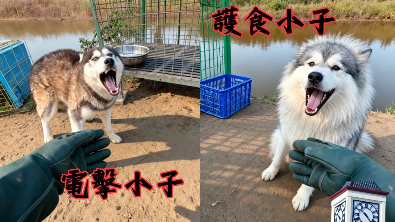 幾日不見小九狂的不行，居然用水槍呲我！看來是打心眼裡看不起我！實在是不能忍！#哈士奇 #農村生活#狗狗