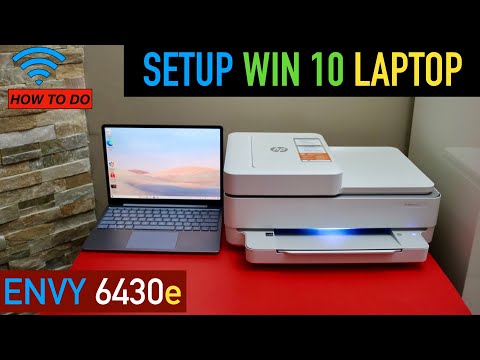 HP Envy 6430e Setup Windows 10 Laptop or Computer, Connect to Home Wireless Network.