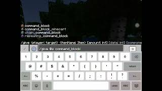 how to get a command block only ipad