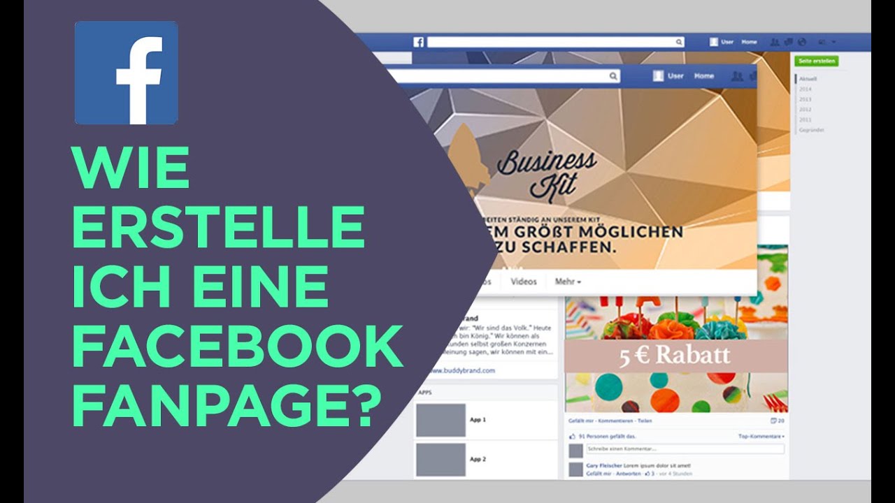 Wie Erstelle Ich eine Facebook Fan Page? - YouTube