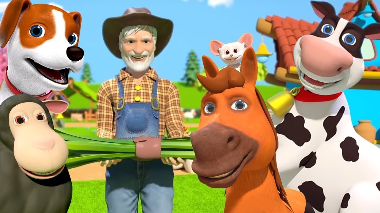 Old Macdonald Had a Farm 🐷🐮🐶 Kindergarten Nursery Rhymes for Kids by Little Treehouse
