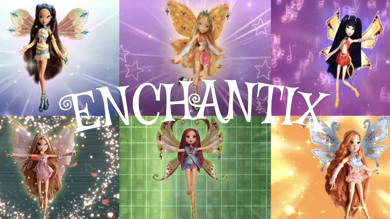 Winx Club - Glam Magic Enchantix Dolls Transformation - Stopmotion Video