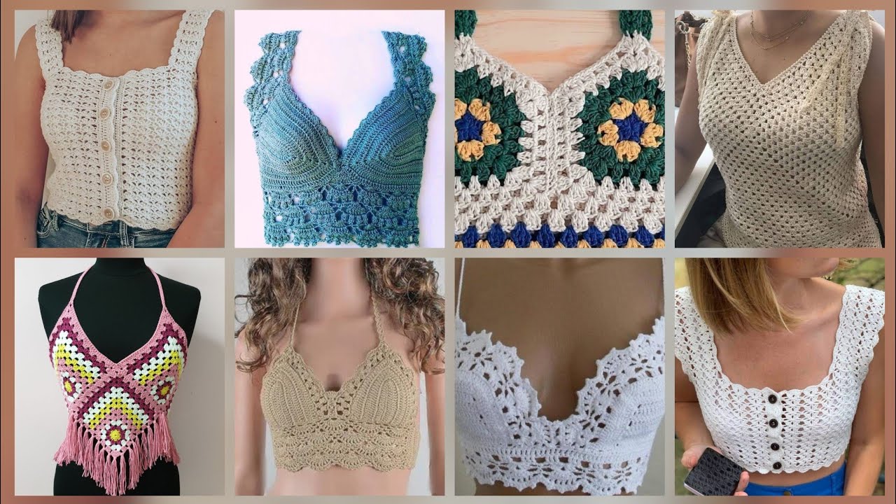 Most beautiful stylish crochet tops blouse design #2025