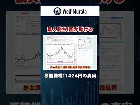 【ウルフ村田】「東電」大株主は政府！〇〇円以下は絶対に負けない？｜億トレ｜株｜投資家｜ #shorts