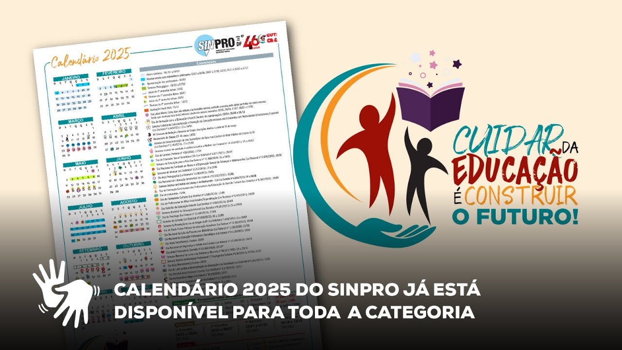 Calendário escolar 2025 df sinpro df 3