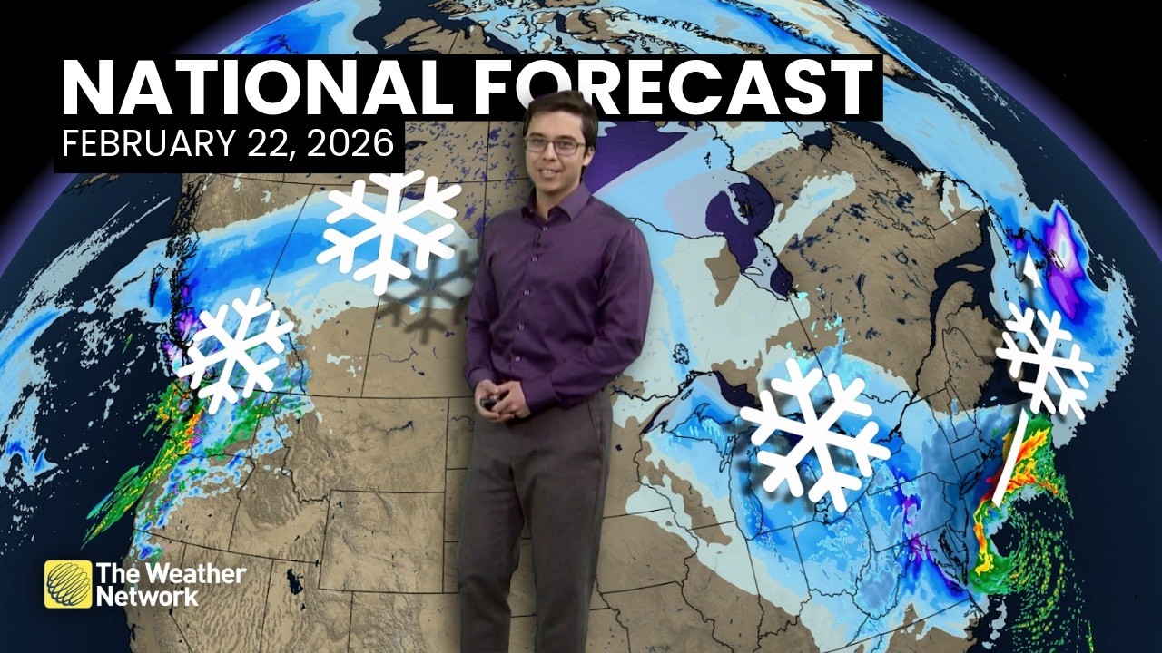 Национальный прогноз погоды Канады — 22 февраля 2026 г. | 