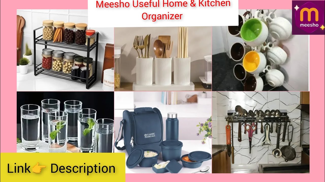 🔥 Meesho Finds Home & Kitchen Organizer 😍 Useful Kitchen Gadgets 
