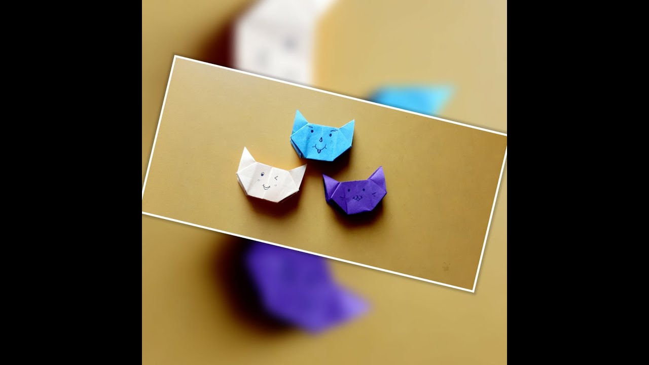 origami cat box YouTube