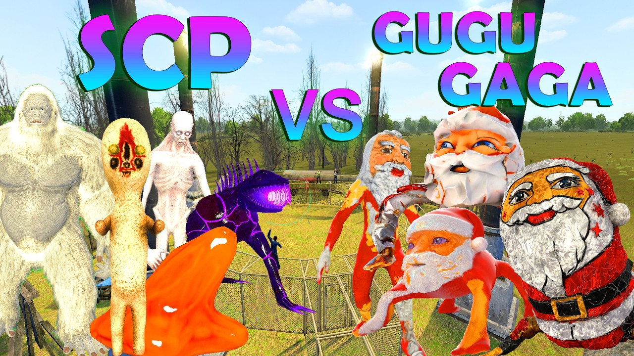SCP ! Vs. GUGU GAGA team ? siapakah yang terKUAT ? di game garrys mod