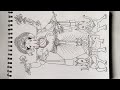 Mumbaicha Maharaj2025/Tallest Ganpati Bappa drawing step by step/Mumbai famous Ganesha idol drawing 