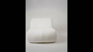 Pouf Bouclé Lounge Chair