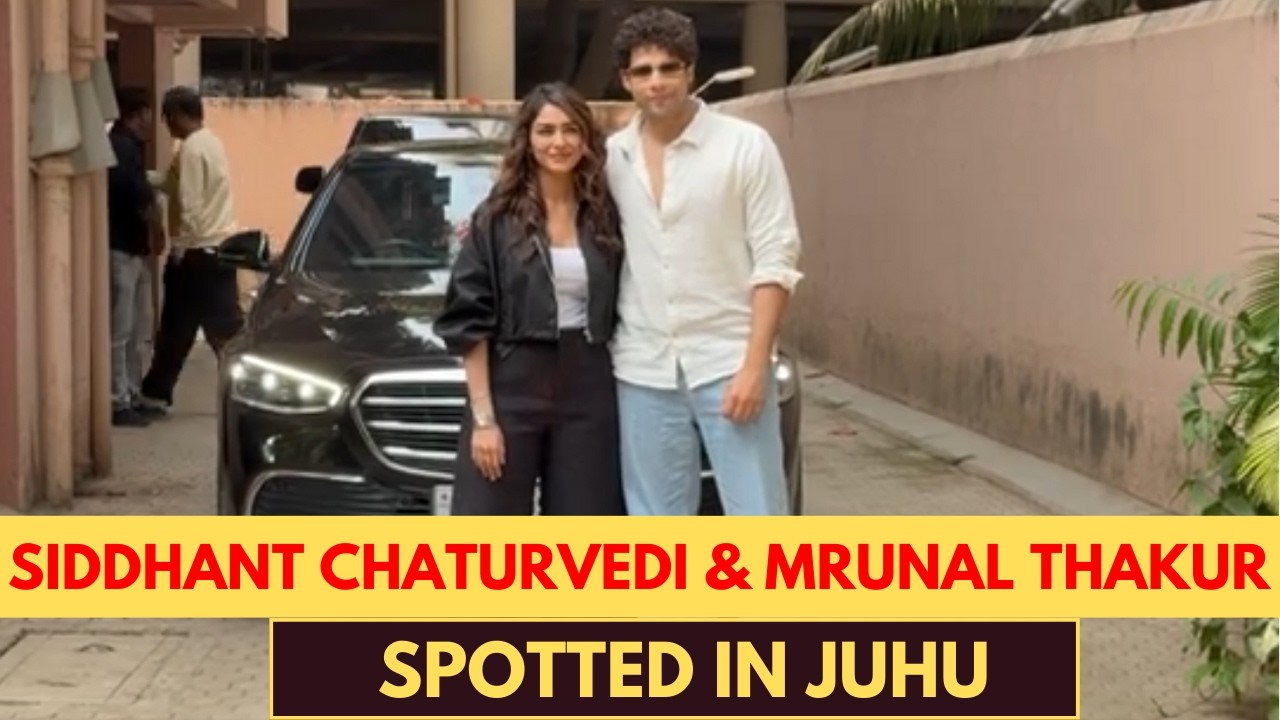 Сиддхант Чатурведи и Мрунал Тхакур замечены в Джуху