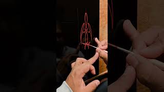 Real Time pinstriping Design with a Kafka Scroller #1 brush. No audio