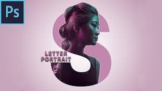 Letter (S) Portrait Design in photoshop - Photoshop for Beginners Tutorial