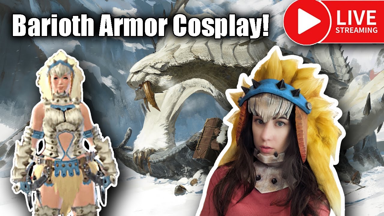 Barioth Armor Cosplay- Monster Hunter Rise (Episode 3) Live Crafting Stream