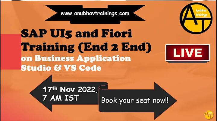 SAP UI5 and Fiori Training LIVE Demo For ABAP Consultant || Develop like expert on VS Code and BAS
