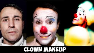 CLOWN MAKEUP STEP BY STEP - easy tutorial for beginners