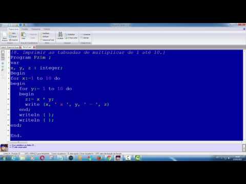 Imprimir as tabuadas de multiplicar de 1 até 10.