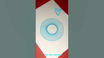 Simple Spirograph design Satisfying ASMR Video #ytshorts #shorts #viral #art #asmr