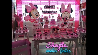 Decoracion Minnie Bebe Vintage Fiesta Para Nina De Un Ano Baby Minnie Decoration Youtube
