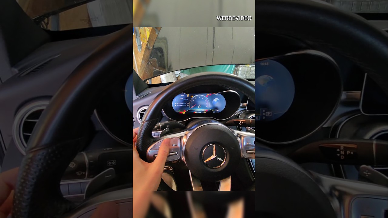 AMG Performance Menü Freischaltung für Mercedes C-Klasse W205 Facelift Mopf Digitales Tacho S205
