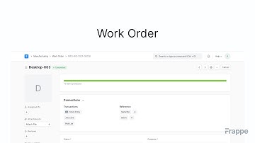 Work Order | ERPNext