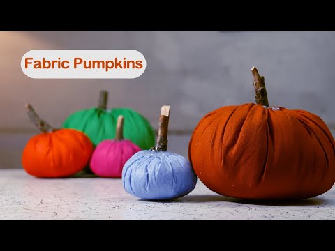 How to Make Fabric Pumpkin - DIY Fabric Pumpkin Tutorial