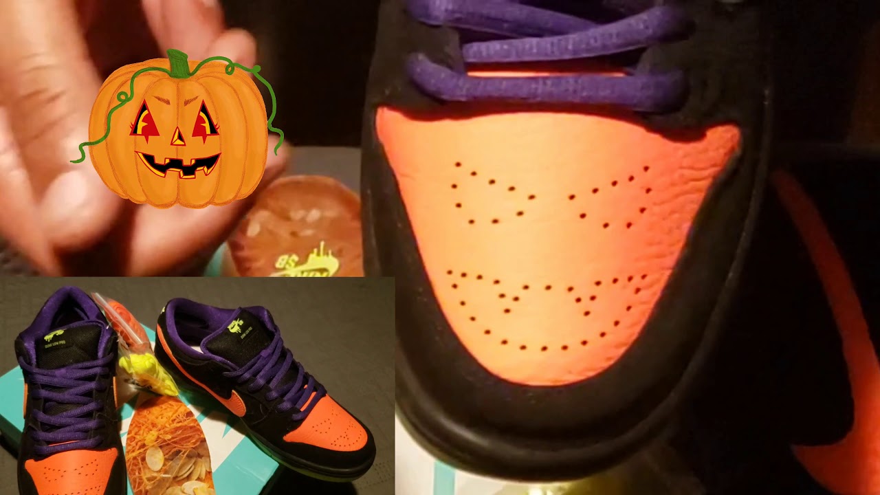 NIKE SB DUNK LOW PRO NIGHT OF MISCHIEF LOOK AND REVIEW - YouTube