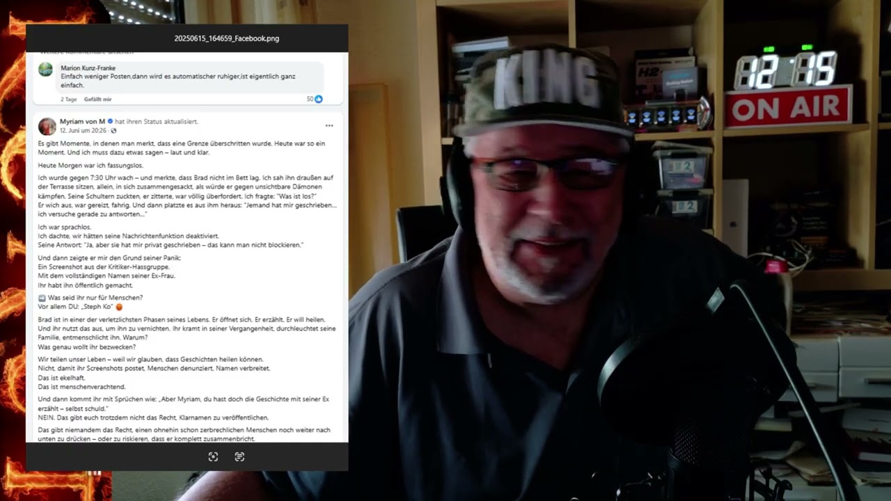 React.: MvM - armer BRAD - böse Hater - supi MvM - (12.06.2025 Posting von Facebook )