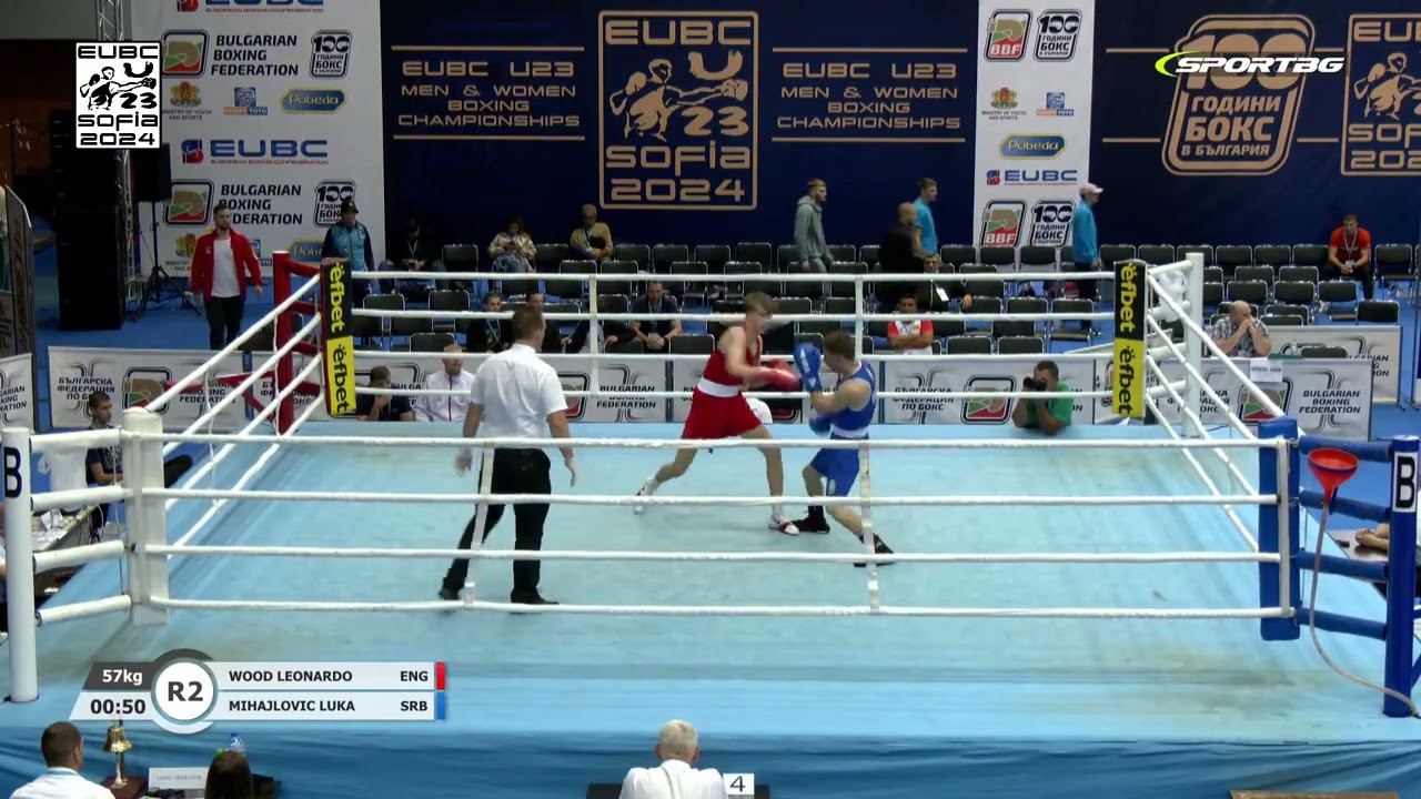 Leo Wood (ENG) vs. Luka Mihajlović (SRB) EUBC U23 Championships 2024 (57kg)