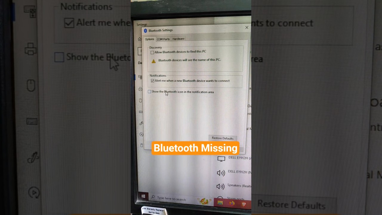 Bluetooth icon Missing Windows 10 bluetooth networking file transfer bluetooth driver install 