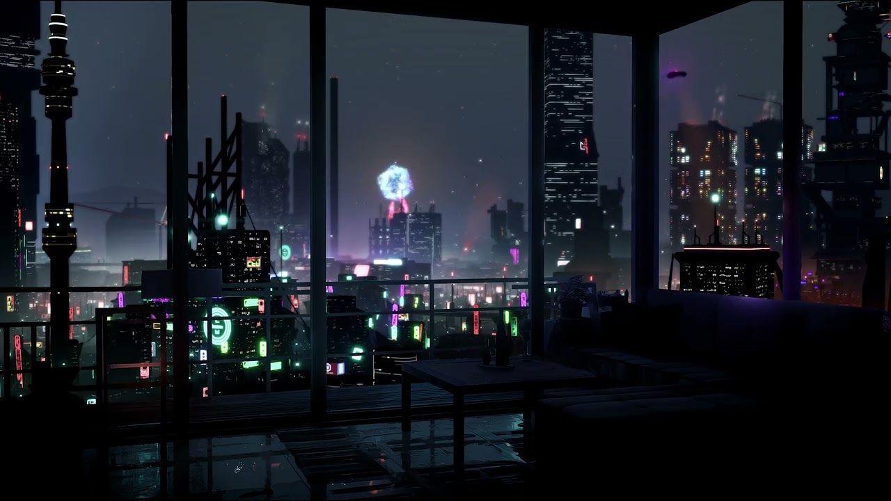 Neonfall — 1 Hour Cyberpunk City Ambient